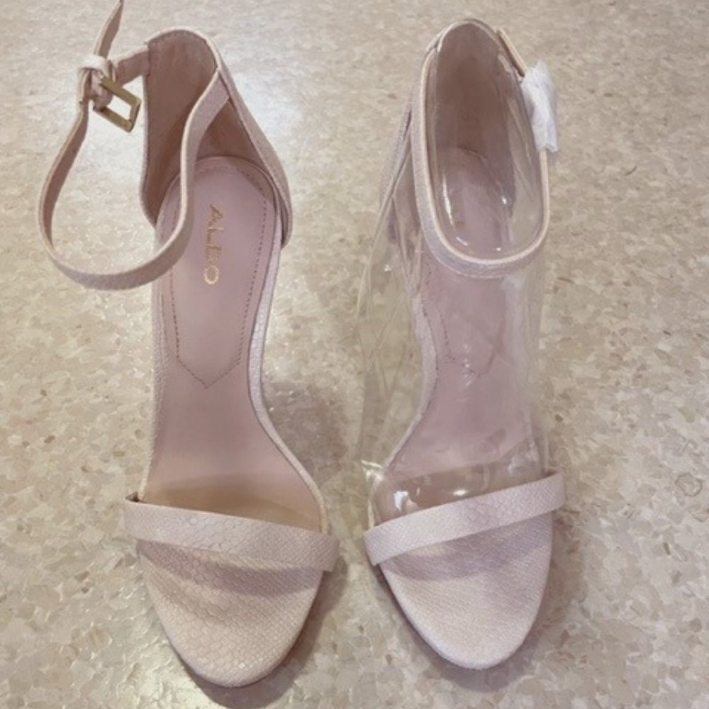 Aldo 'Caraa' Womens Sandals - Stiletto Heel - Cream - Size 5
